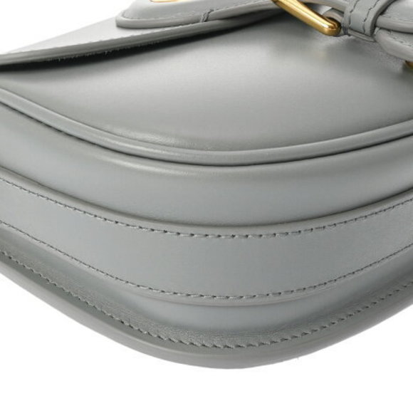 CHRISTIAN DIOR Bobby Small Bag Grey Calf Shoulder - Picture 5 of 12